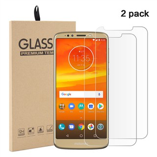 Motorola Moto E5 Plus HD full cover Tempered glass 2 ชิ้น ฟิล์มกระจกนิรภัยป้องกันรอยขีดข่วนสำหรับ