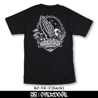 Overdose T-shirt เสื้อยืดคอกลม สีดำ รหัส BJ-04-2(โอเวอโดส)