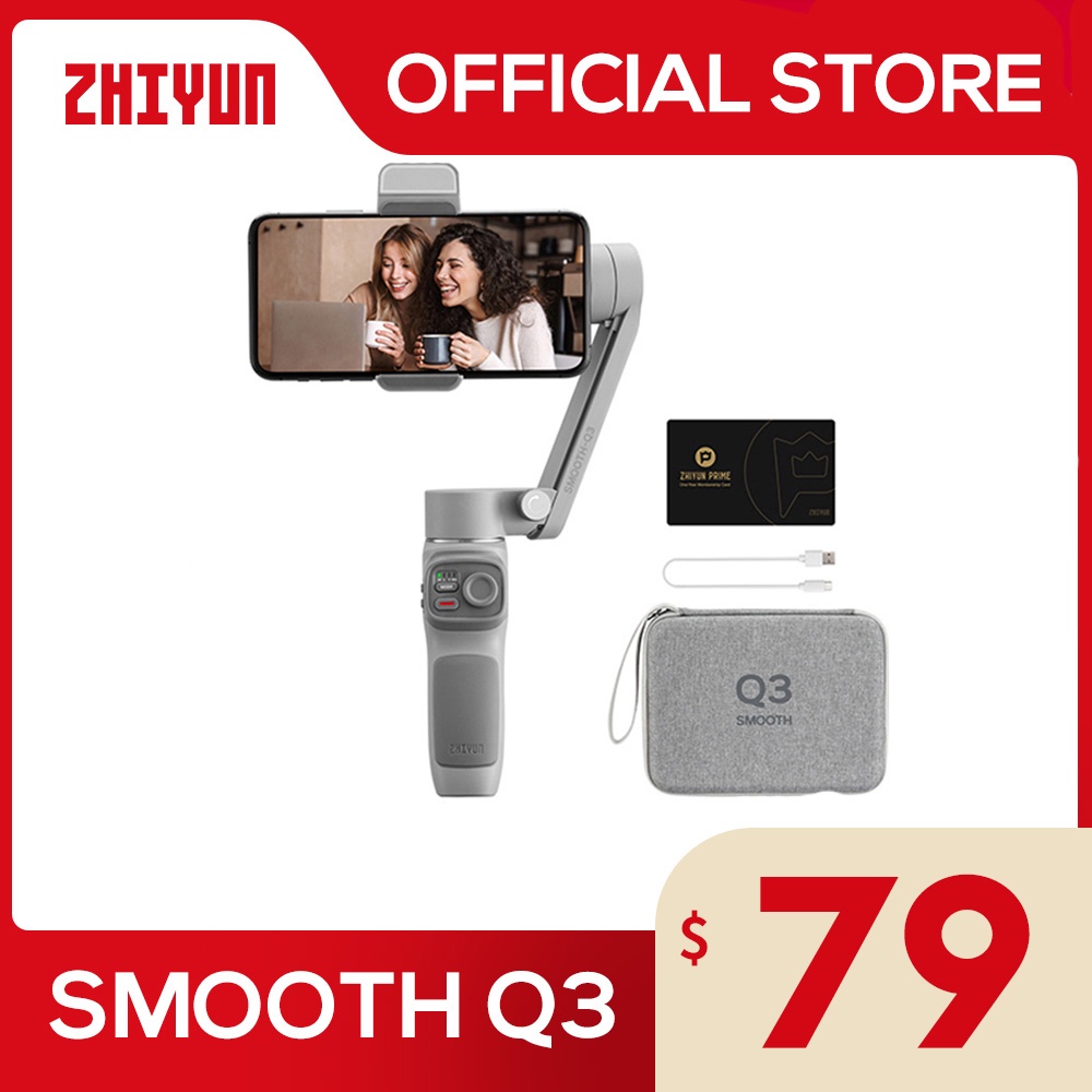 ZHIYUN Official SMOOTH Q3 3-Axis Phone Gimbal Flexible Handheld Stabilizer for Smartphone iPhone 13 