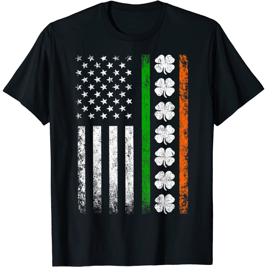 ธงไอริช Ireland Flag St Patricks Day Lucky เสื้อยืด