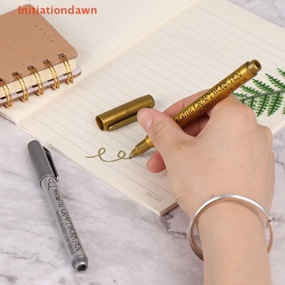 [Initiationdawn] ปากกามาร์กเกอร์ กันน้ํา สีทอง และสีเงิน สําหรับวาดภาพระบายสี DIY