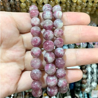 กำไลข้อมือ ทัวมารีน Tourmaline สีชมพู (เกรด AAA) *หินแท้ หินธรรมชาติ*