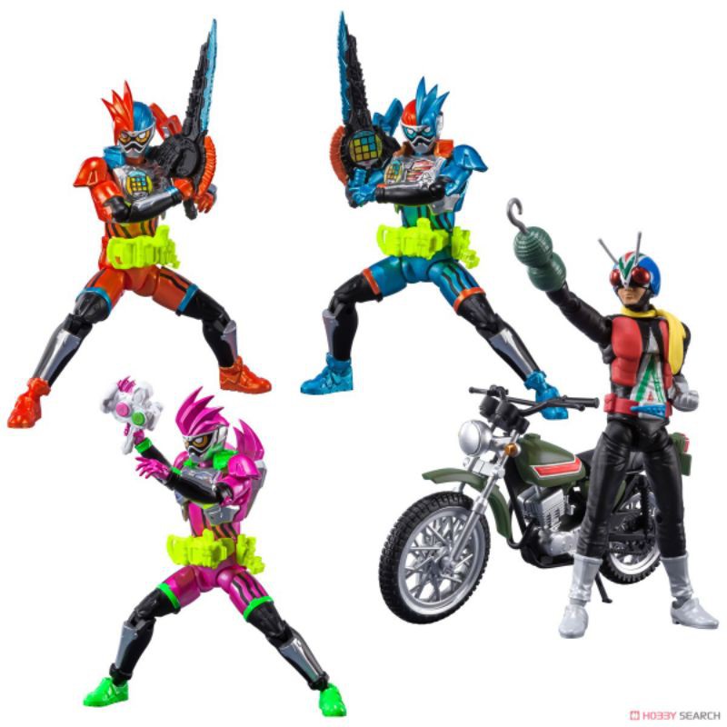 shodo x11 แยกกล่อง Riderman V4+ExAid 3ร่างแถมพาร์ทเสริม