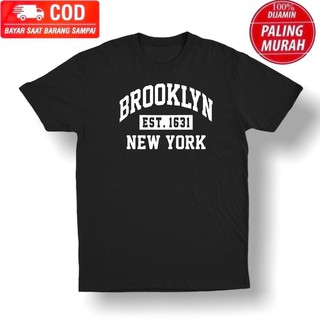 เสื้อยืดโปโล แขนสั้น พิมพ์ลาย Brooklyn Est1631 New York เรียบง่าย สําหรับผู้ชาย และผู้หญิง 2020 2021