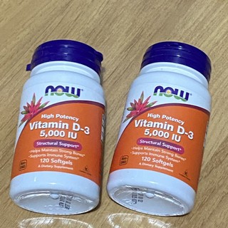 Nows Foods Vitamin D3 5,000iu 120 เม็ด