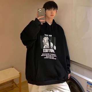 TS MEN เสื้อแขนยาวมีฮู้ด เสื้อกันหนาวมีฮู้ด ผ้าสำลี ผ้าหนาดีใส่สบาย รุ่นNT46
