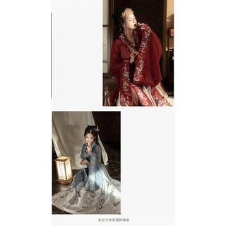 Hanfu [Fanyu] เสื้อผ้าแขนใหญ่ของนักวิชาการจีนในฤดูใบไม้ผลิและฤดูร้อน