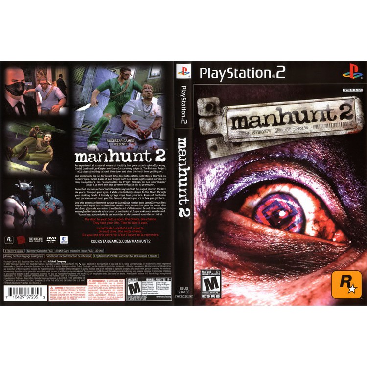 Playstation games 58 บาท MANHUNT 2 [PS2 US : DVD5 1 Disc] Gaming & Hobbies