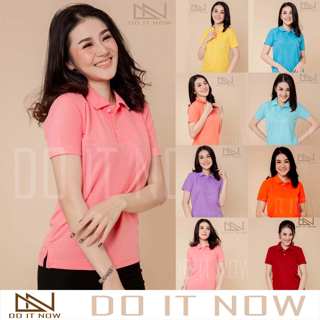 เสื้อโปโล (หญิง) 8 สีพาสเทล By Do it now สินค้าคุณภาพ จากแห่งผลิตโดยตรง!!