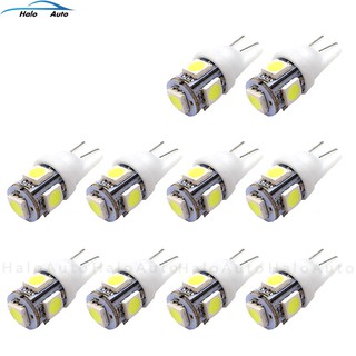 หลอดไฟซีนอน T10 5SMD 5050 LED แสงไฟสีขาว ใช้ได้กับ W5W 192 168 194