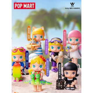 【ของแท้】ตุ๊กตาฟิกเกอร์ Molly My Childhood Series Popmart น่ารัก