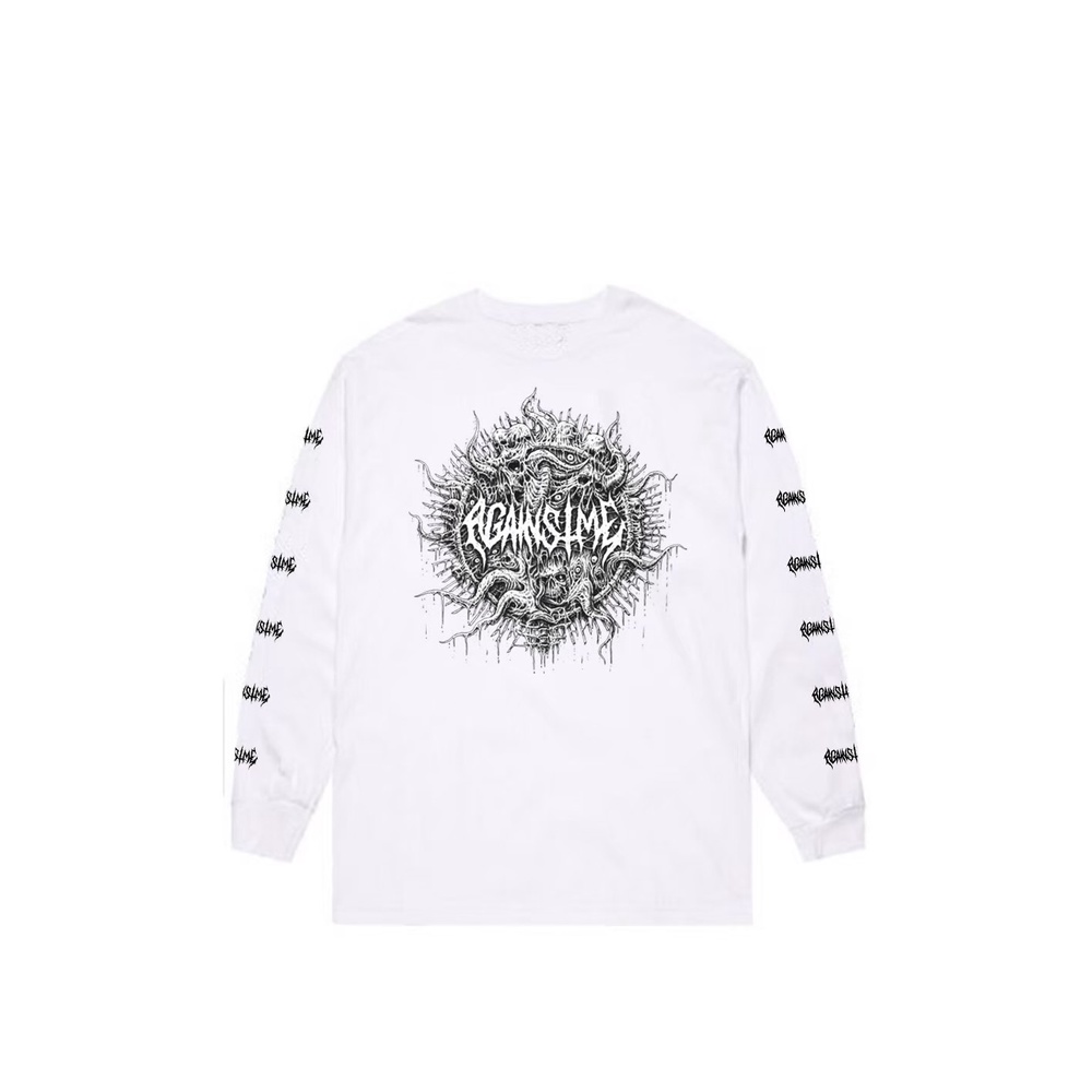 Against Me เสื้อยืดแขนยาวรุ่น parasite eve ls wht