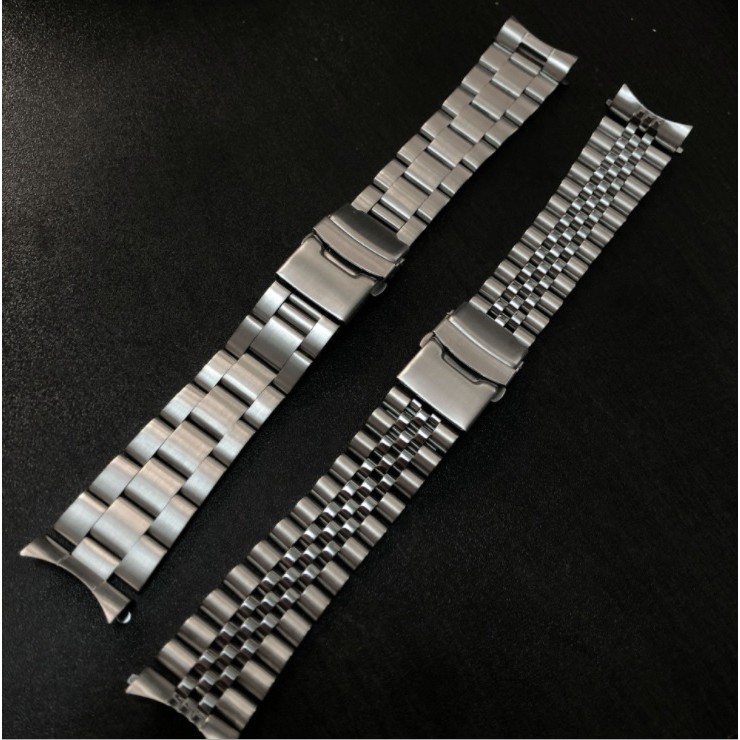 สายสแตนเลสตัน ขนาด 22 mm. ปลายโค้งเข้าตัวเรือน Curved End Link สำหรับ Seiko SKX007, SKX009 และ Seiko 5 Sport /Casio Duro - รูปที่ 2