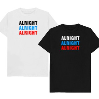 เสื้อยืดลาย ALRIGHT  เก็บเงินปลายทาง ตรงปก 100%