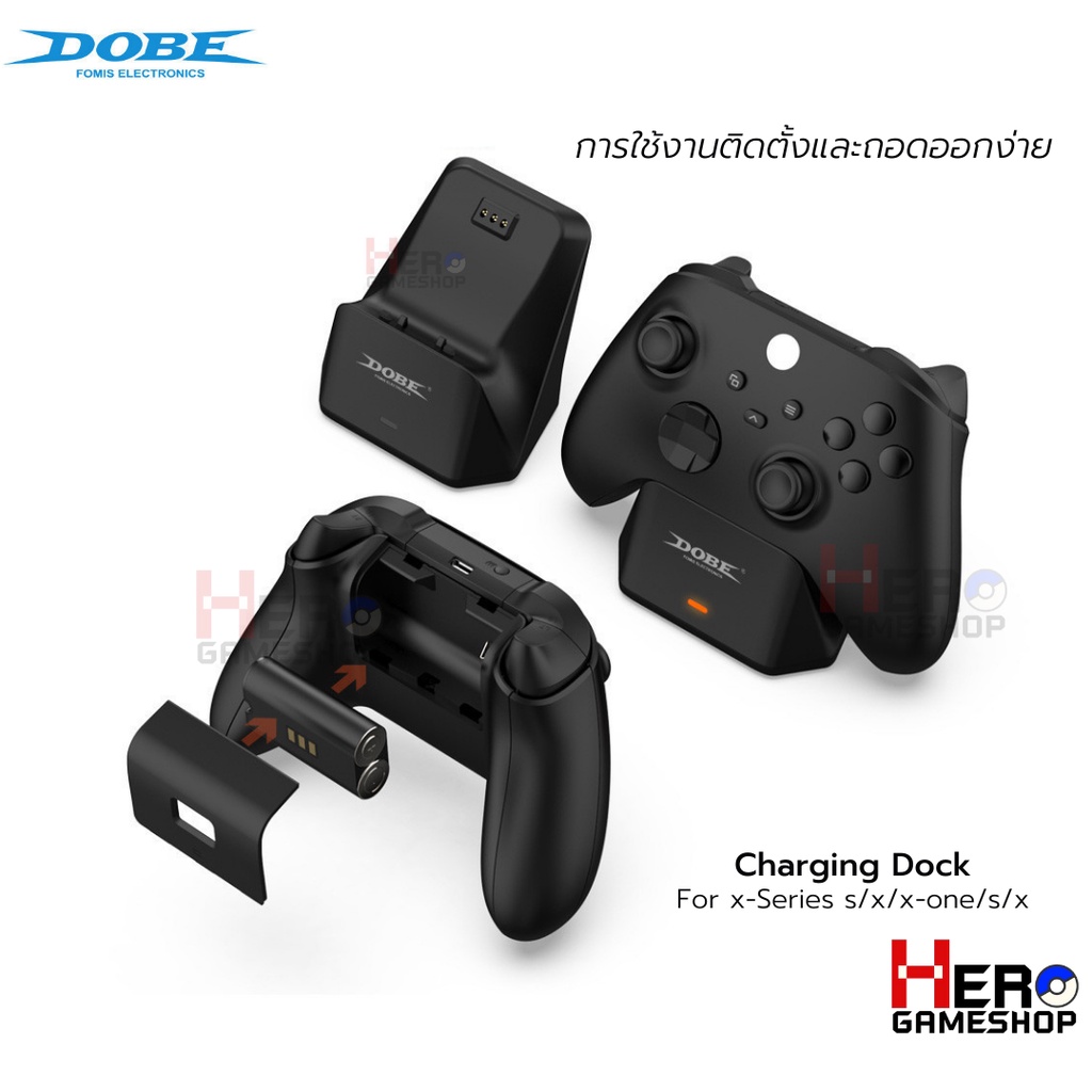 [Dobe] Charging Dockแบตเตอรี่ 1200mAh 🇹🇭พร้อมส่งในไทย🇹🇭 พร้อมแท่นชาร์จจอย แท้ จอย Xbox One/ Xbox Series S/ Xbox Series X