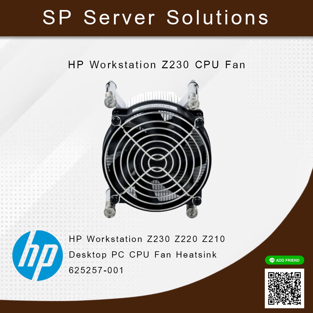 HP Workstation Z230 Z220 Z210 Desktop PC CPU Fan Heatsink 625257-001