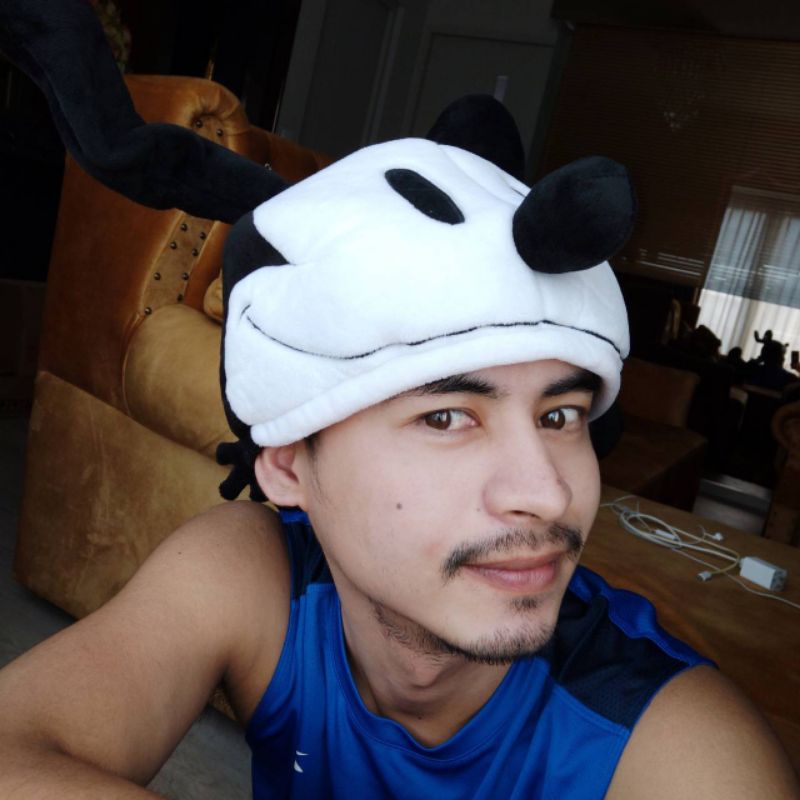 #หมวกตุ๊กตา #หมวกตัวห้อย #Oswald #Lucky #Rabbit #ลิขสิทธิ์แท้ #ป้ายดิสนีย์ #ไซส์58ซม. #ปรับขนาดได้ #