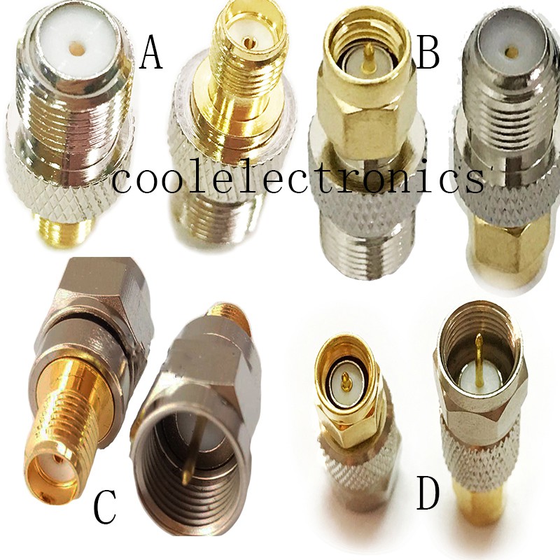 2 ชิ้น SMA F Connector SMA ชายหญิง F ชายหญิง RF อะแดปเตอร์ Connector