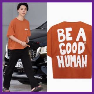 เสื้อยืด พิมพ์ลาย NOMAD BE A GOOD HUMAN BTS JIMIN