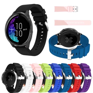 สายนาฬิกาข้อมือซิลิโคนสําหรับ Garmin Venu / Vivoactive 3 / Vivomove Hr / Garminmove 3 Luxe Style 20 มม .