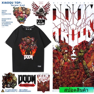 Doom Eternal Doom Eternal Game เสื้อยืดแขนสั้นชายฤดูร้อนเสื้อผ้าหลวม