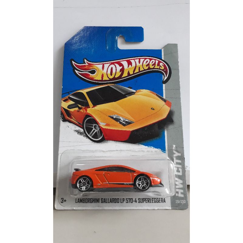 รถเหล็ก Hotwheels LAMBORGHINI GALLADO LP 570-4 SUPERLEGGERA  2012 (ib003)