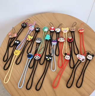 Liquid silicone phone lanyard colorful cute Mickey Mouse Wrist Band Cartoon Phone pendant Rope