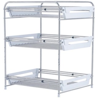 ชั้นวางของสเตนเลส 3 ชั้น KECH HBS-03 KITCHEN RACK KECH HBS-03 3TIER STAINLESS