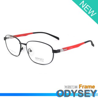 Odysey แว่นตา รุ่น 8181 C-1 สีดำ กรอบเต็ม ขาสปริง วัสดุ สแตนเลส สตีล (สำหรับตัดเลนส์) Eyeglasses