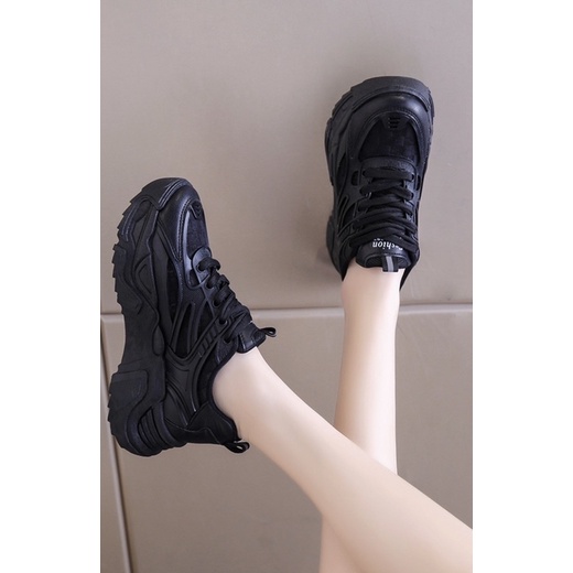 (มาใหม่) MARIAN  รองเท้าผ้าใบผู้หญิงเสริมส้น 5ซม. NO.A0348 พร้อมส่ง