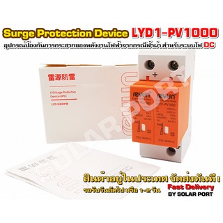 DC Surge protection device รุ่น LYD1-PV1000 40kA 2P (กันฟ้าผ่าสำหรับระบบไฟ DC)