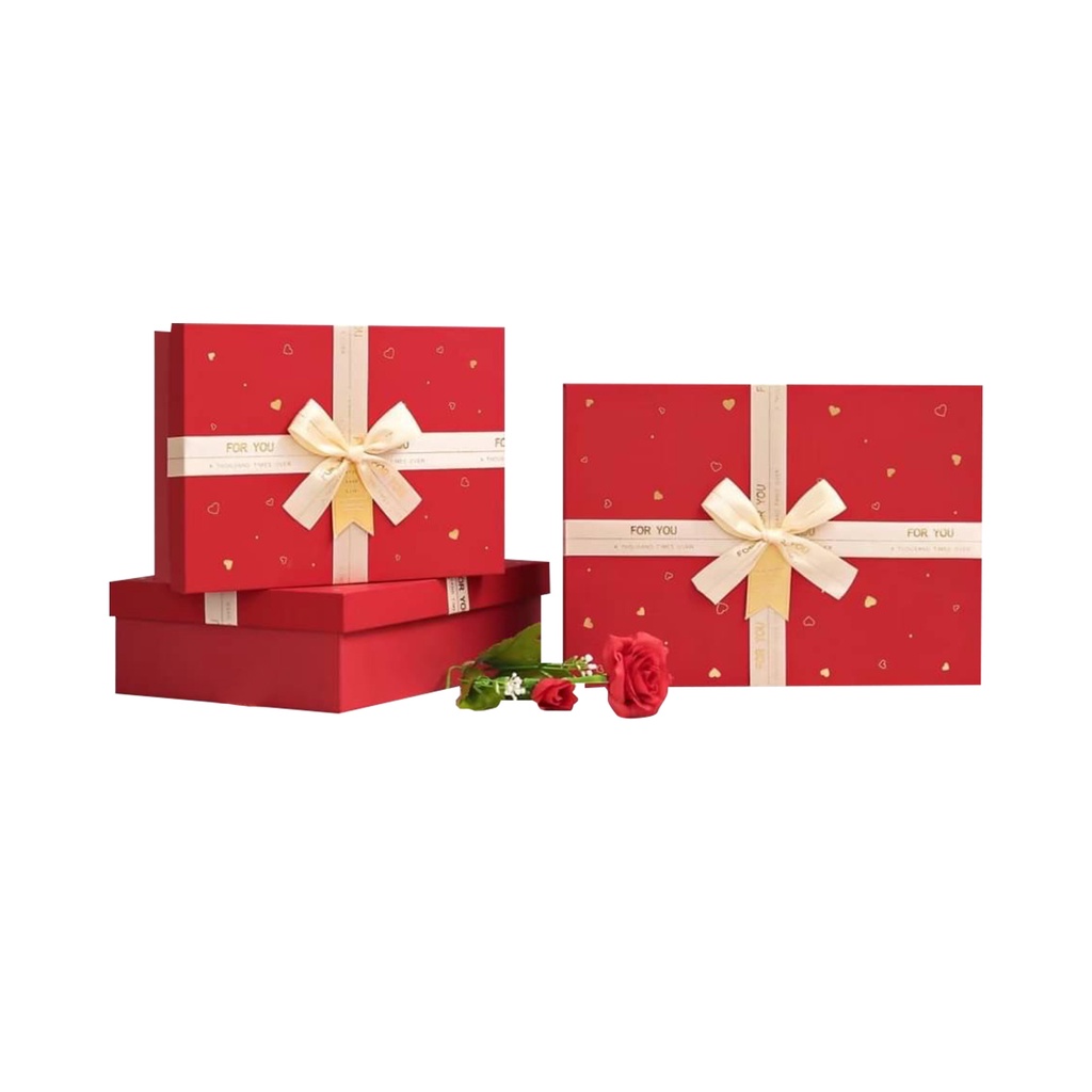 HappyLife Gift Box กล่องของขวัญ กล่องกระดาษอย่างแข็ง กล่องดอกไม้  รุ่น Y91307-8T