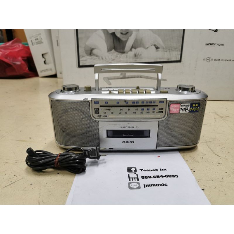 AIWA CS-R770 [220V ]เครื่องเล่นเทป+วิทยุ หูหิ้ว ใช้งานได้เต็มระบบ