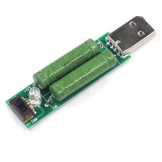 USB mini discharge load resistor 2A/1A With switch 1A Green led, 2A Red led