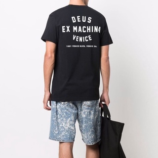 เสื้อยืดผ้าฝ้ายพิมพ์ลาย เสื้อยืด คอกลม พิมพ์ลายโลโก้ Deus Ex Machina สําหรับผู้ชาย มาใหม่ 22 ชิ้น