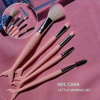 Nee CARA Our little mermaid 5-Piece Brush Set ชุดแปรงแต่งหน้าเมอร์เมด 5 ชิ้น N688