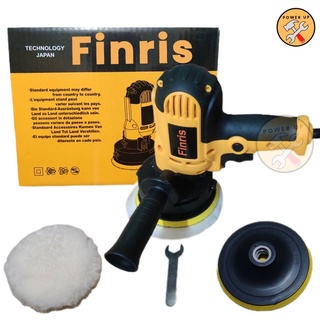 Finris เครื่องขัดสีรถยนต์ ขนาด 5 นิ้ว -ฟรีแป้นขัด ผ้าขนแกะ