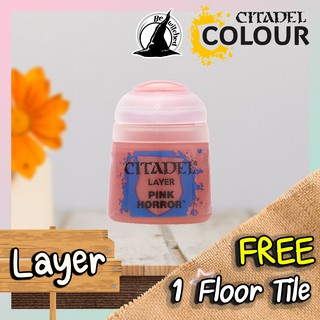 (Layer) PINK HORROR : Citadel Paint แถมฟรี 1 Floor Tile