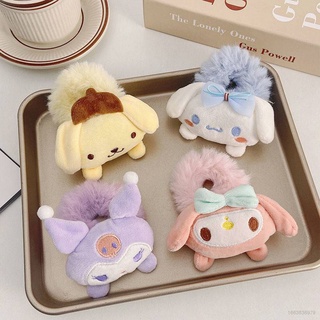 Ellen Sanrio ยางรัดผม ลายการ์ตูน Scrunchie Cinnamoroll Kuromi Melody น่ารัก สําหรับเด็กผู้หญิง