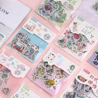 Stickerน่ารักๆพร้อมส่งจ้า มี8แบบให้เลือกจ้า