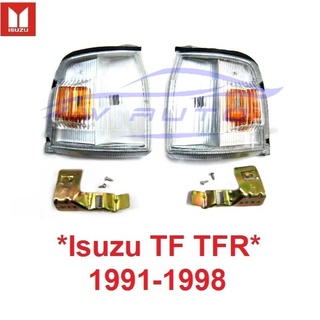 1คู่ ไฟมุม ไฟเลี้ยวมุม ไฟเลี้ยว ISUZU TF TFR 1991 - 1995 อีซูซุ ทีเอฟอาร์ 95 มุมขาวส้ม ไฟข้าง ไฟรถ ไฟรถยนต์ 1993 1994