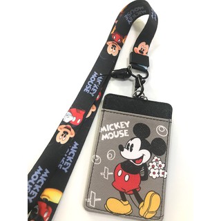 MICKEY MOUSE    สายคล้องคอ สายคล้องบัตร ที่ใส่บัตร ซองใส่บัตร ที่ใส่บัตร พร้อมสายคล้องคอ   ลาย   MICKEY  BY MANOPNEST