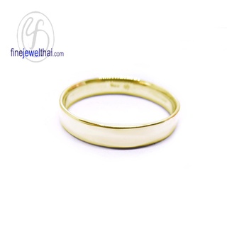 Finejewelthai-แหวนเงิน-เงินแท้925-ชุบทอง-ชุบพิ้งค์โกลด์-Silver-Ring-R116800-g/ pg (ราคาต่อวง เลือกสีตัวเรือนได้)