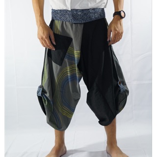 Samurai Pants กางเกงซามูไรเอวมัดลายปาด