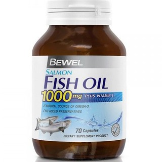 Bewel Salmon Fish Oil Plus Vitamin E 1000mg 70 Capsules.