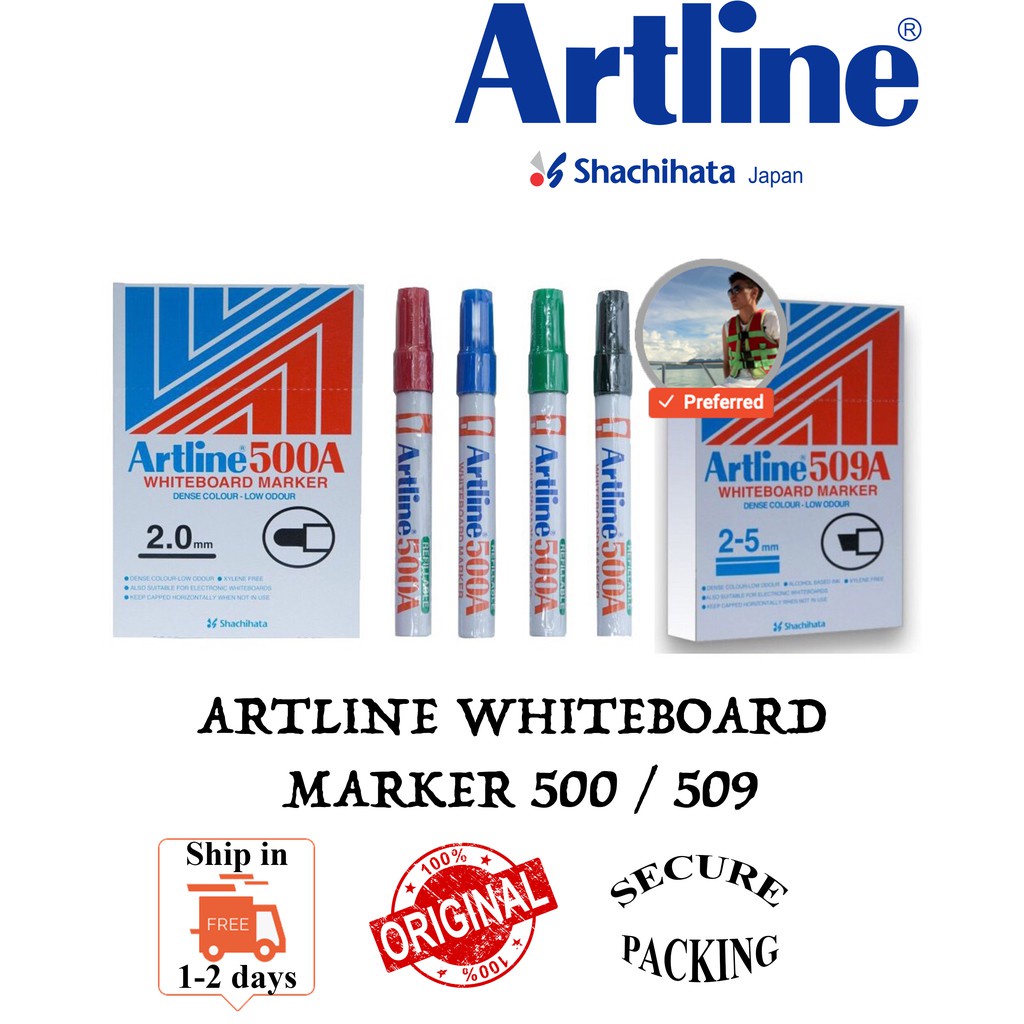 ปากกาไวท์บอร์ด Artline 500 / Artline 509