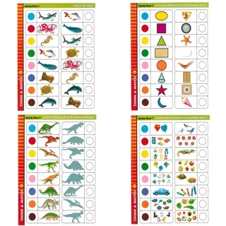 * ออกบิล (ทักแชท) ชุดโจทย์สำหรับเด็ก 3-6 ปี ฝึกทักษะ มี 2 Level แนวสาธิต Think&Match