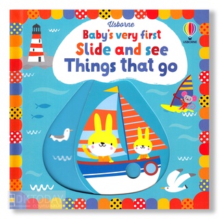 DKTODAY หนังสือ USBORNE BABYS VERY FIRST SLIDE AND SEE :THINGS THAT GO