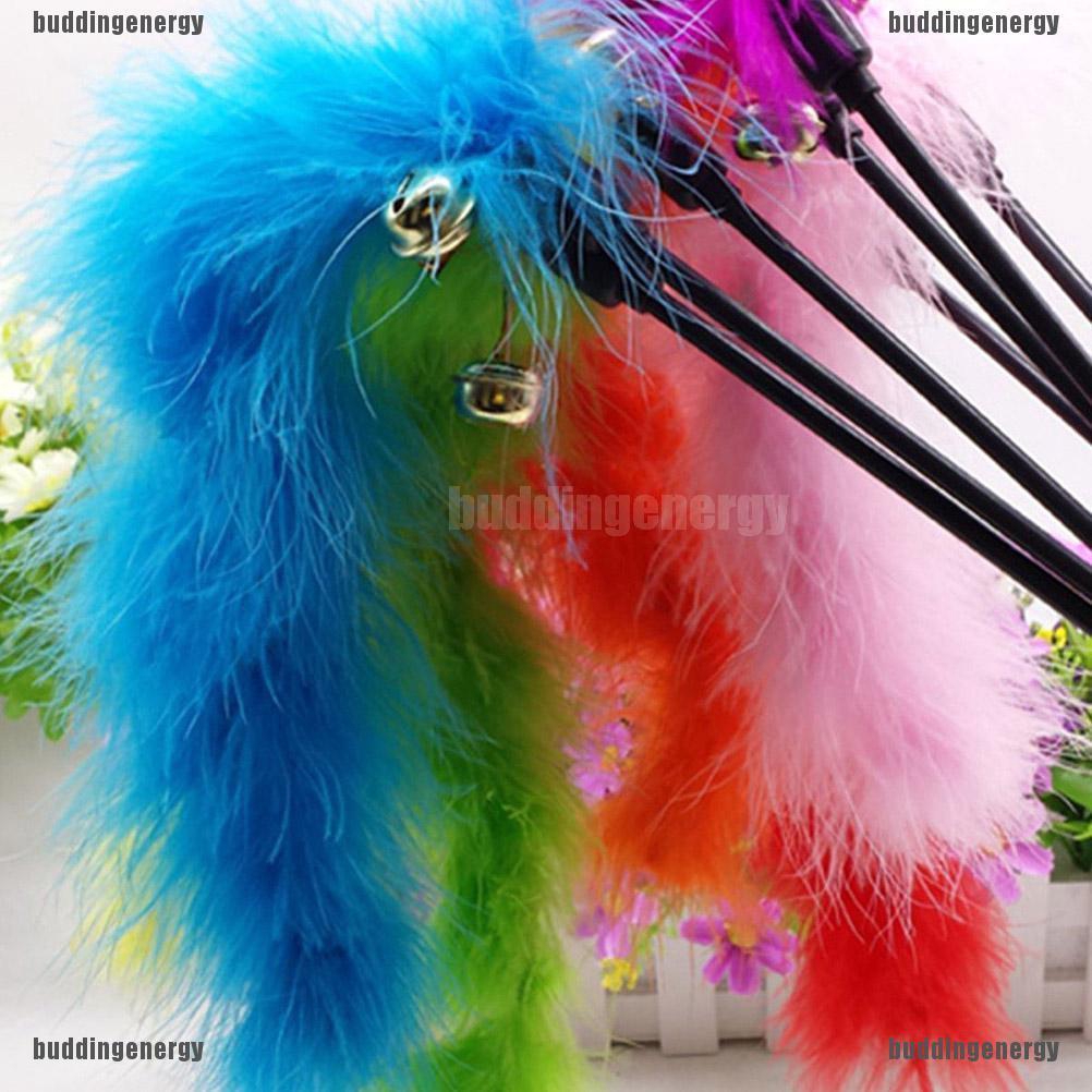 [Outdoor&Home]1x Cat Kitten Pet Teaser Turkey Feather Interactive Stick