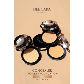 ⚡FLASH SALE⚡♡พร้อมส่ง N604 NEE CARA Concealer powder foundation 15 G